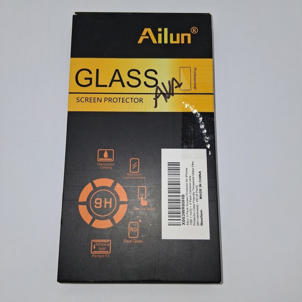 Ailun 3 Pack Screen Protector for Iphone 15 Pro [6.1 Inch] + 3 Pack Camera Lens